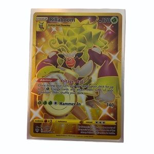 Pokemon Rillaboom Secret Rare Full Art Card